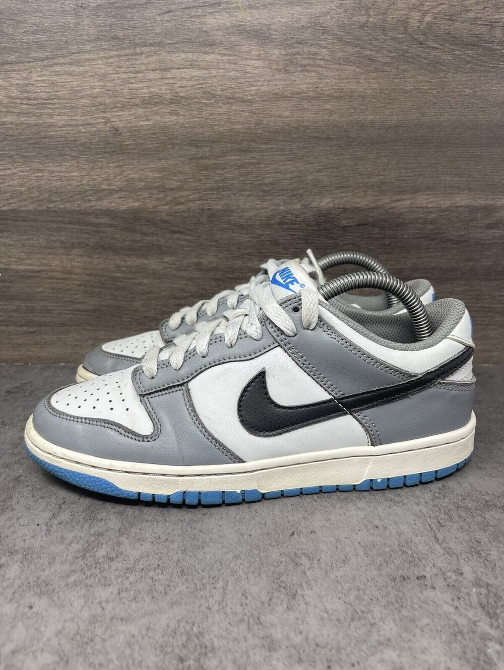 Nike Dunk Low Cool Grey Photo Blue Size 6Y Kids Black Sneakers FB9109-001